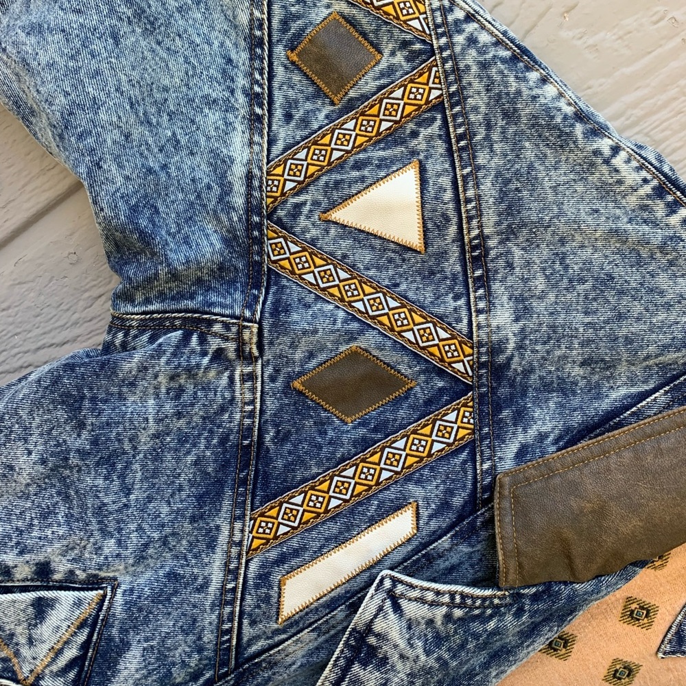 Vintage NY Girl retro 80s oversized denim jacket - Picture 9 of 16